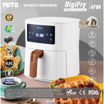 Mito Air Fryer AF-1 DigiFry AF1 Penggorengan Tanpa Minyak 4 Liter AF 1 Digital Airfryer