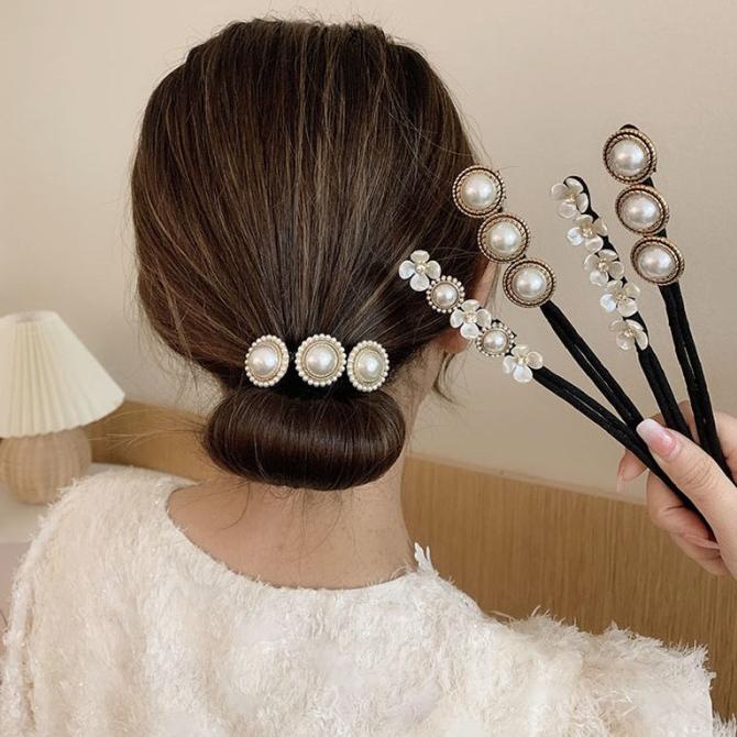 Magic hair bun maker korea donat sanggul aksesoris rambut pesta cantik