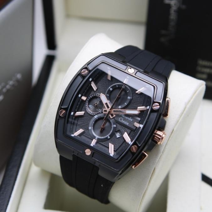 Jam Tangan Pria Alexandre Christie Ac 6625 Ac6625 Black Rose Original Tokolembar