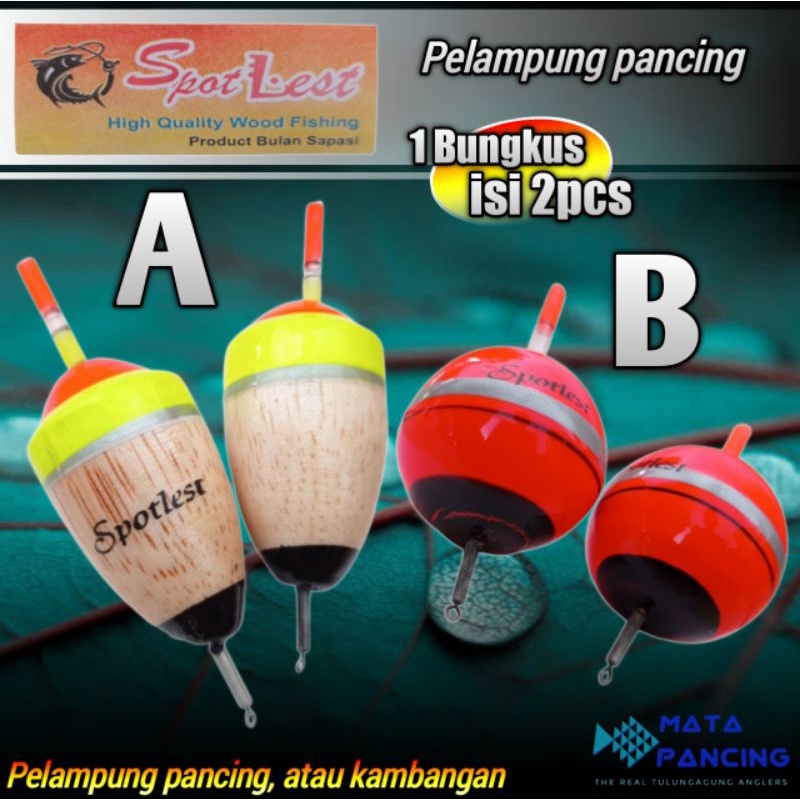 2pcs pelampung Kambangan Kimpul Pancing galatama baronang