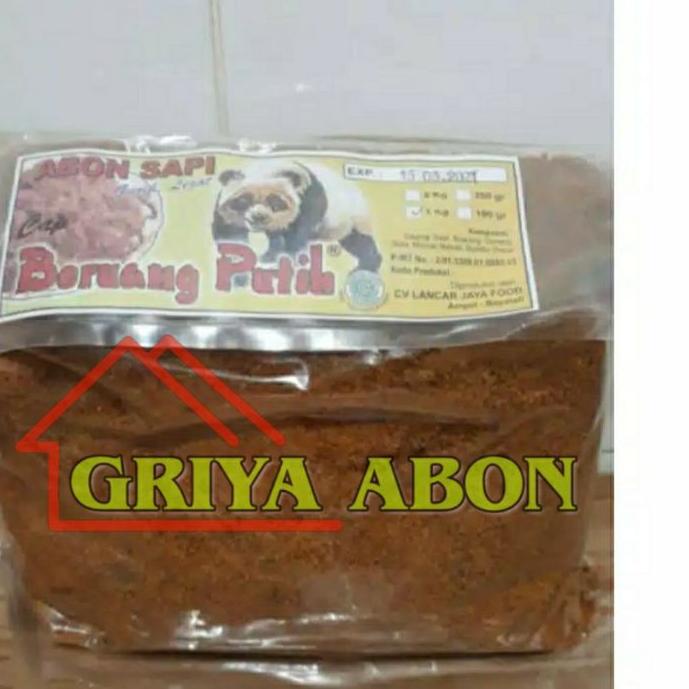 

10.10 BIG SALE FASION Abon Sapi Cap Beruang Putih 1kg !!