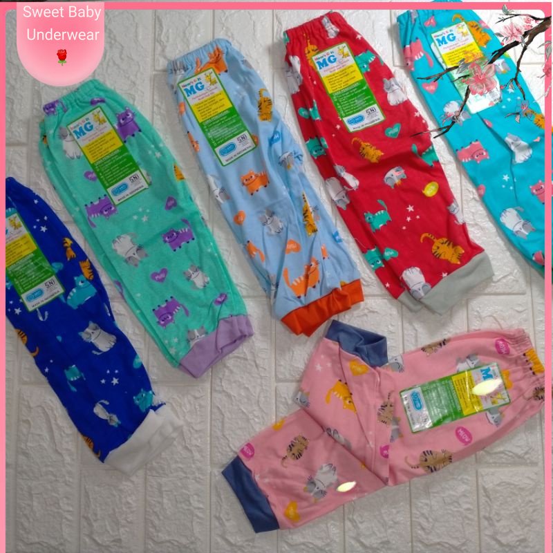 CELANA PANJANG BAYI 12 PCS CELANA PANJANG MOMS GIFT WARNA PRINT || CELANA PANJANG ANAK BAYI BABY WAR