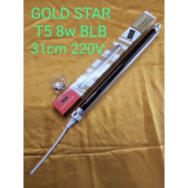 Lampu UV T5 SET 8 Watt BLB BLB (Cek uang palsu) GOLD STAR