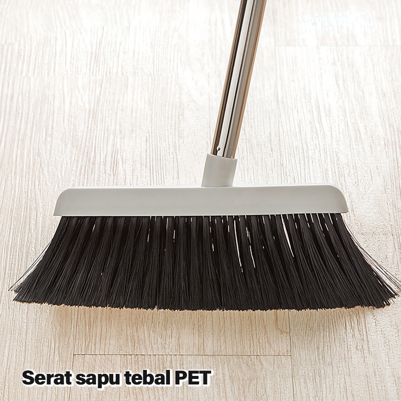 KAGK Sapu Pengki Set /Set Sapu Pengki Panjang Alat Pembersih / Broom Set Dustpan