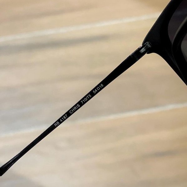 Kacamata Hitam Couple Rayban CHRIS & ERIKA Matte Black Rayban 1