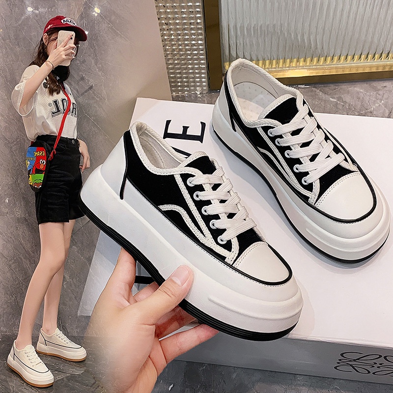 COD POS 1003 Sepatu Sneakers Kanvas Wanita Sepatu Casual Kekinian