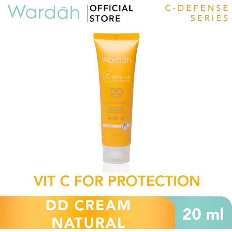 GIRLSNEED77 COD - Wardah C-Defense DD Cream 20 ml - Cerah dan Warna Kulit Merata dengan HiGrade Vitamin C dan SPF 30