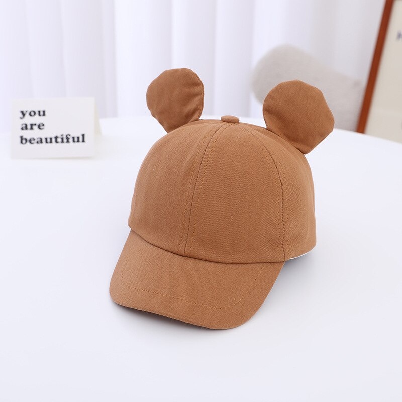 READY STOK!!! topi lucu anak unisex usia 1-3 tahun model POLOS KUPING keren import premium /  babylovanta