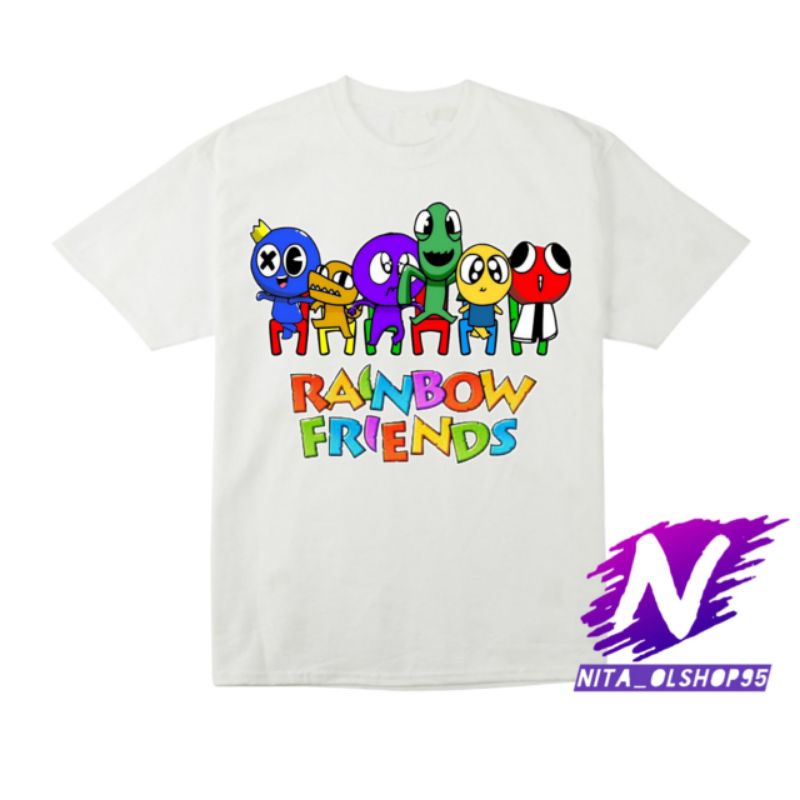 baju anak kaos anak rainbow friends Roblox game rainbow friends