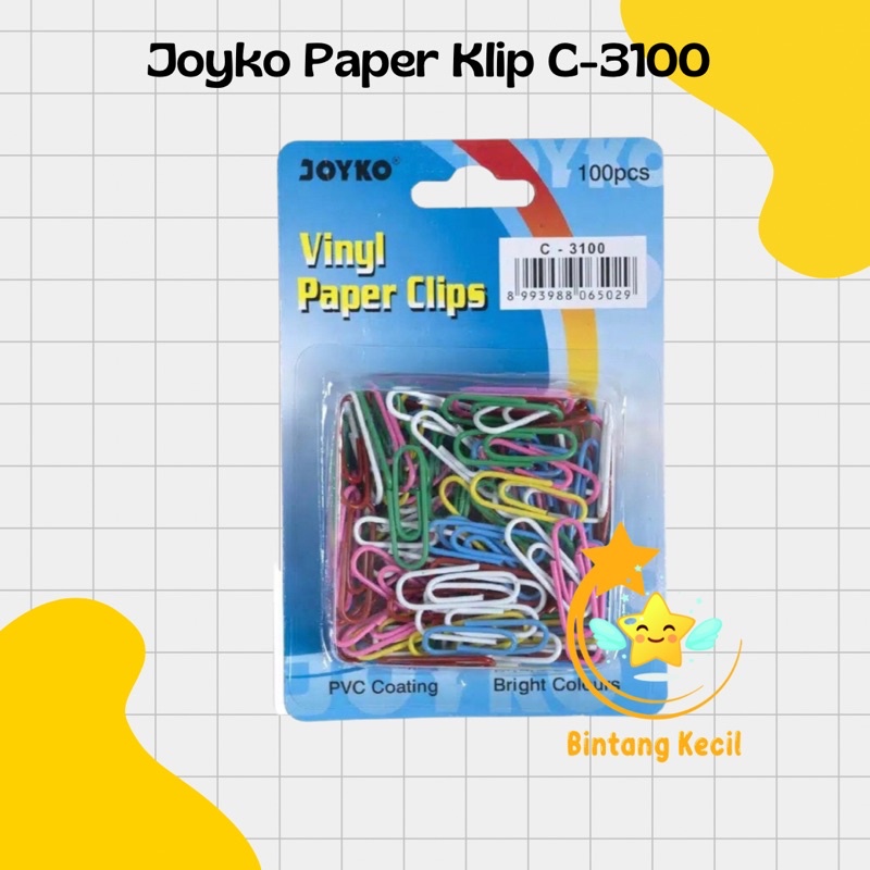 

[SET] CLIP WARNA WARNI JOYKO C-3100 ISI 100 PCS