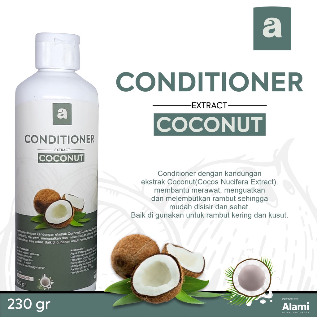 Conditioner Vco Coconut kelapa 250 gr | Alami Alam Indonesia