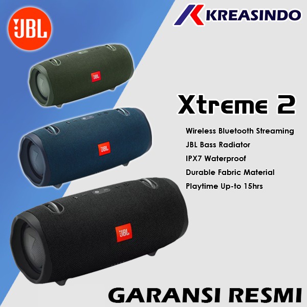 JBL EXTREME 2 / Xtreme 2 Bluetooth Portable Speaker Garansi Resmi IMS