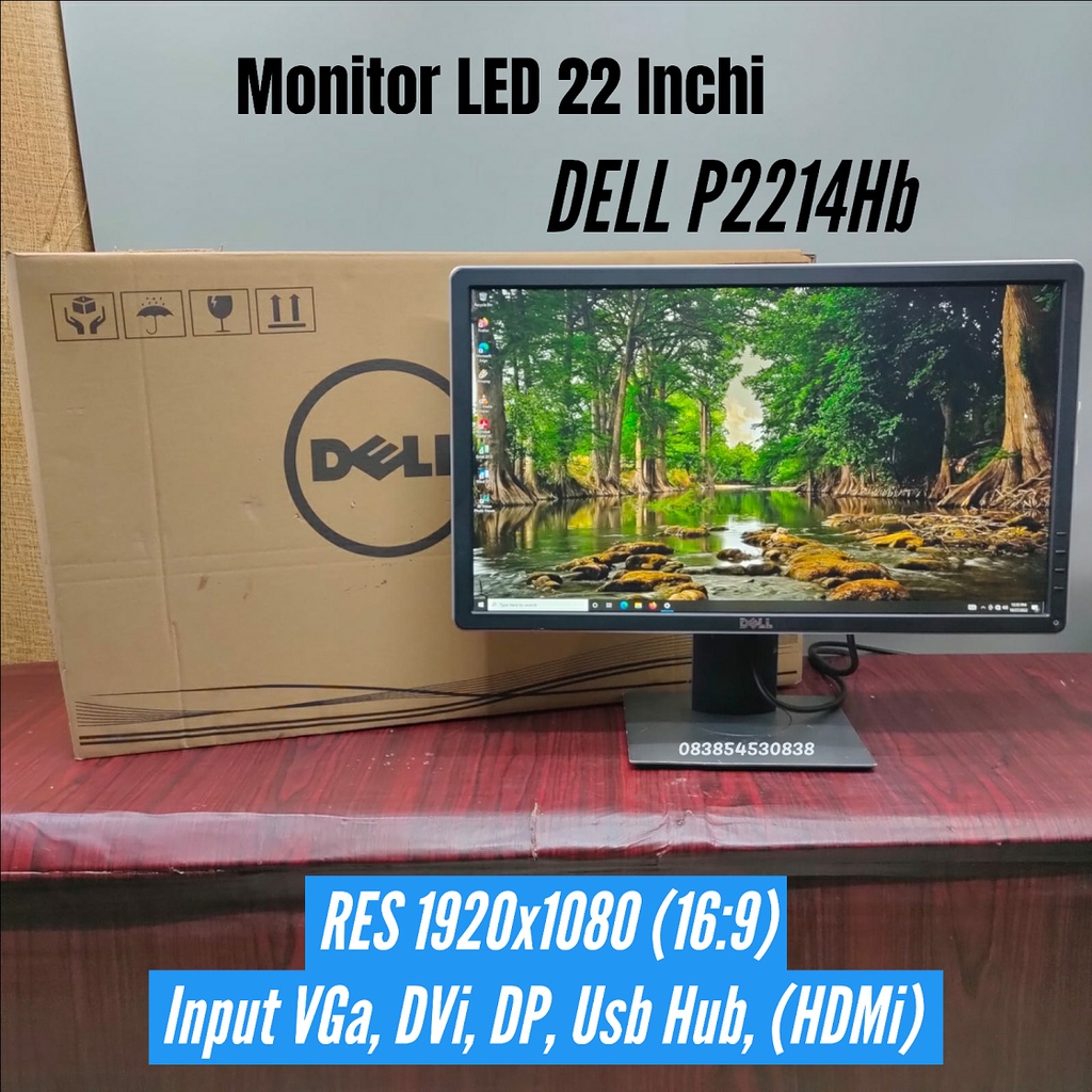 Monitor LCD LED 22 Inch Wide DELL P2214HB