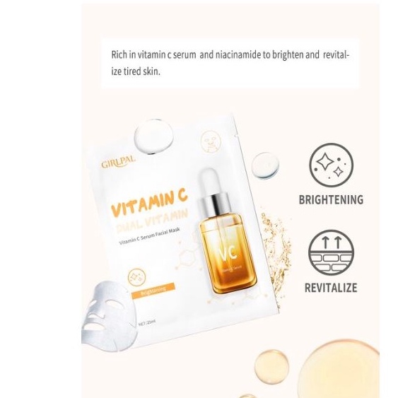 (READY &amp; ORI) GIRLPAL VITAMIN C SERUM FACIAL MASK