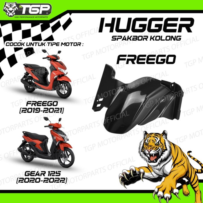 Spakbor Kolong Hugger Freego Yamaha Gear Gravis 125 Variasi TGP Hitam ORI