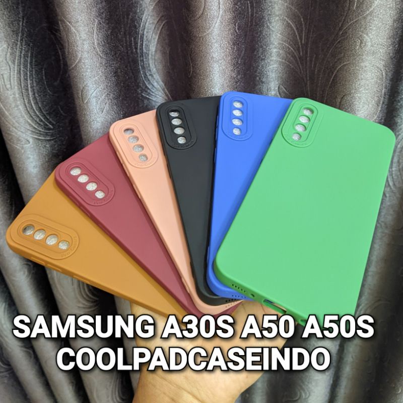 Soft Case Samsung A50 Samsung A50S Samsung A30S Case Pro Camera Macaron Silikon