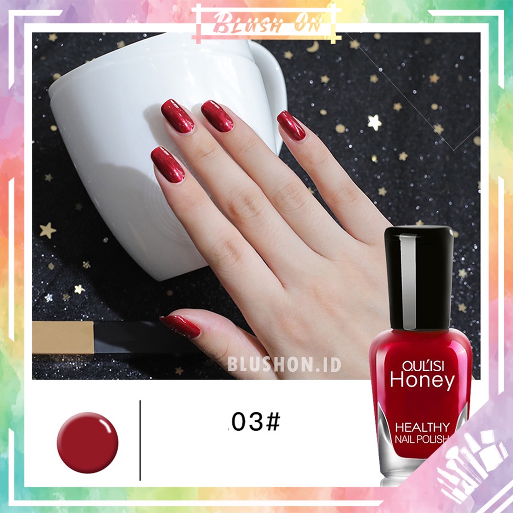 Kutek Peel Off Oulisi Honey Halal Muslimah Bisa Di Kupas Water Base