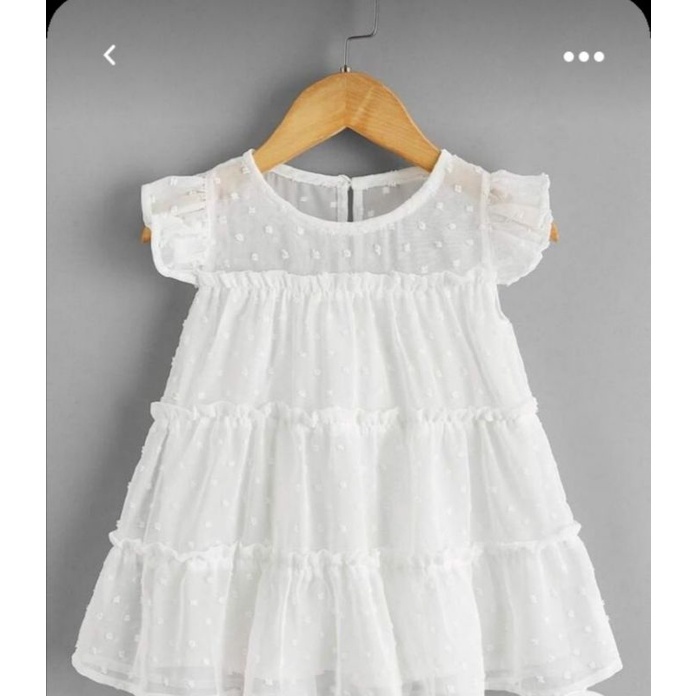 dres anak prempuan 1tahun-3tahun motif tile polkadot