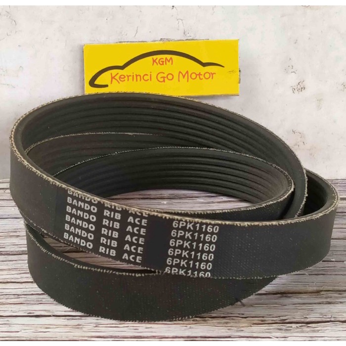 BANDO VAN BELT 6PK 1160 RIB BELT TALI KIPAS 6PK-1160 FAN BELT ALUR