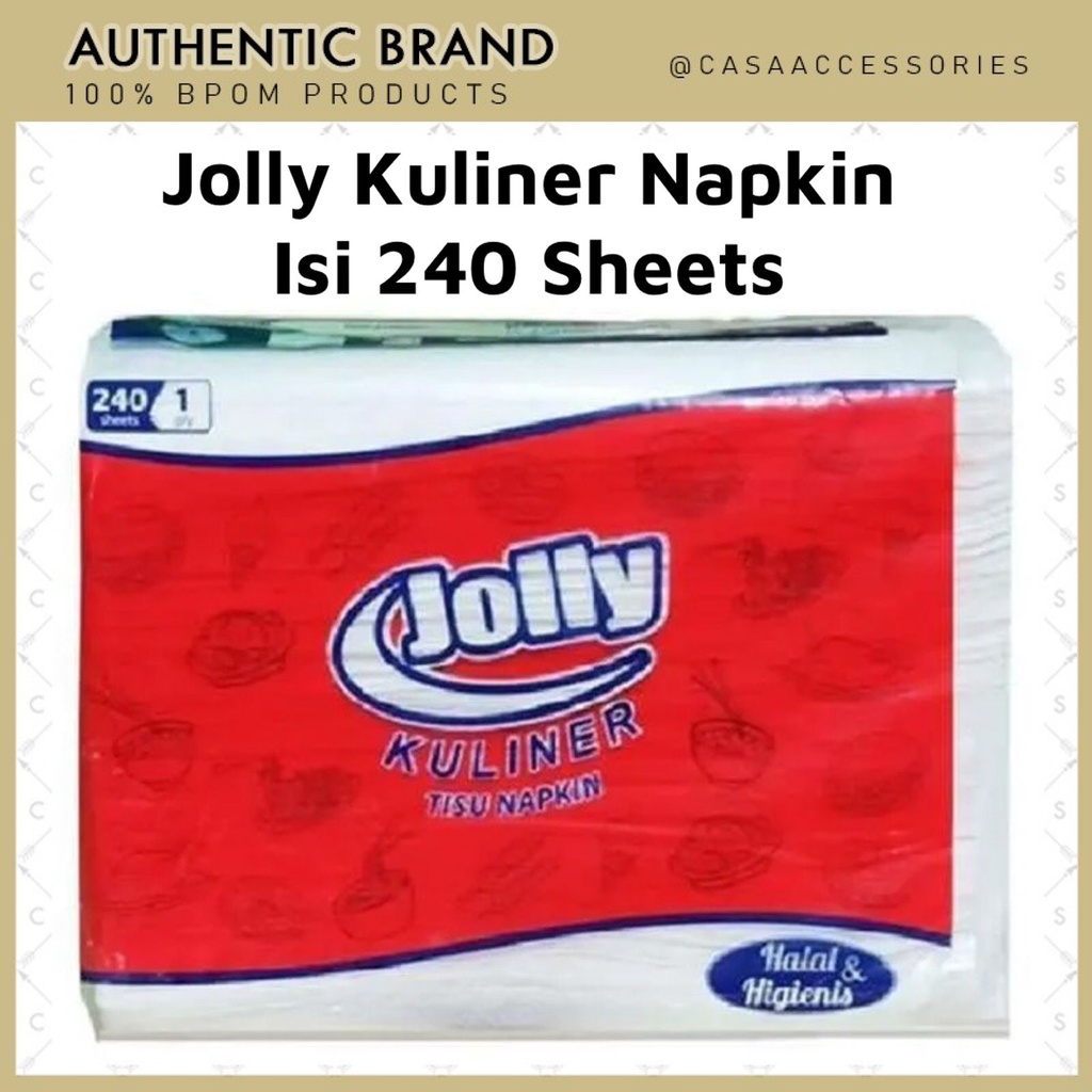 JOLLY Kuliner Napkin Tissue Dapur Masak 1 Ply 240 sheets