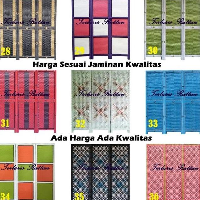 Sketsel / Partisi Ruangan 3 Pintu / Pembatas Ruang