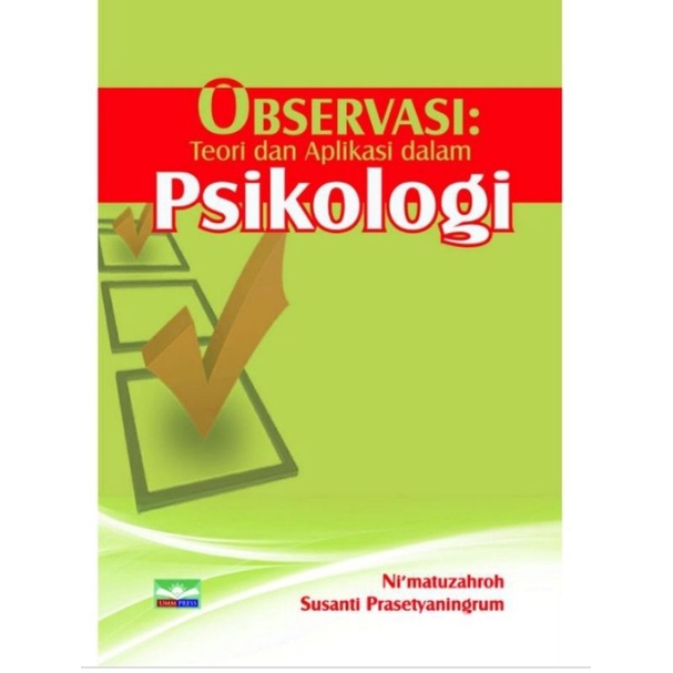 (Original) Buku Observasi Teori dan Aplikasi dalam Psikologi/ Ni'matuzahroh