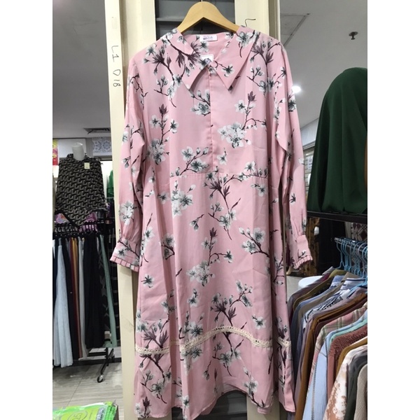 midi dress/midi dress bunga/ tunik bunga/ bunga tunik/ tunik/tunic/ tunic bunga/preloved tunik new/n