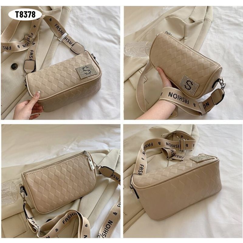 [IMPORT] T8378 - TAS SELEMPANG WANITA FASHION IMPORT - 76BAGSTORE