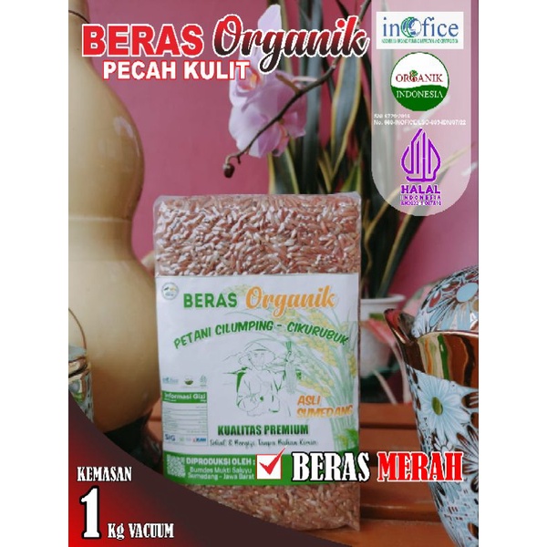 

Beras Merah Pandan Wangi Organik Pecah Kulit Pulen Konsumsi Diet, Diabetes & Jantung (1Kg divakum)