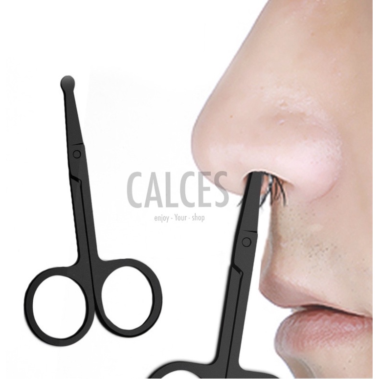 Gunting Bulu Hidung Alat Pencukur Bahan Stainless Steel / Perawatan Alat Kecantikan