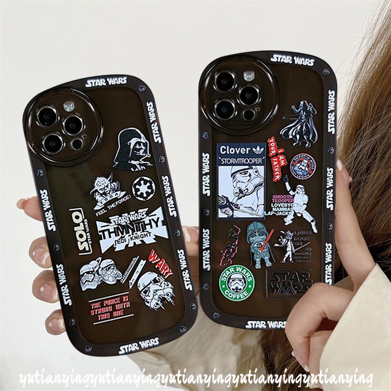 Soft Case TPU Motif Star Wars Untuk iPhone 7 8 Plus 11 13 12 Pro MAX XR 6 6s XS MAX X SE 2020