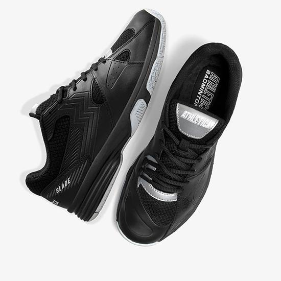 Terpercaya Athletica Official Shop - Blade Black White | Sepatu Badminton | Sepatu Bulutangkis