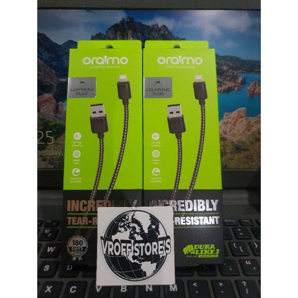 Oraimo OCD-L32 OCD L32 Dura Line 3 Kabel Data Lightning  2A Fast Charging - Garansi 1