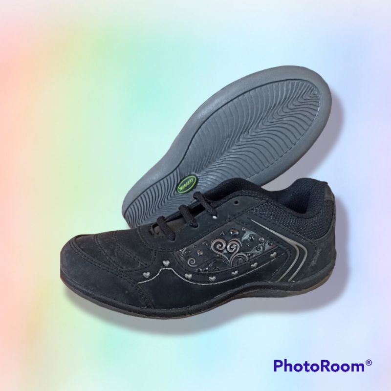 Sepatu Sekolah Anak Full Hitam Trekkers