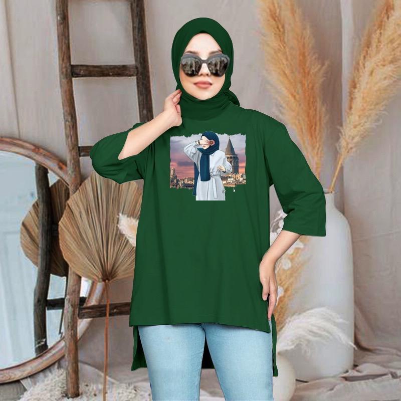 FC- TUNIK BASIC OVERSIZE WANITA HIJAB'S VARIASI 070 DTF