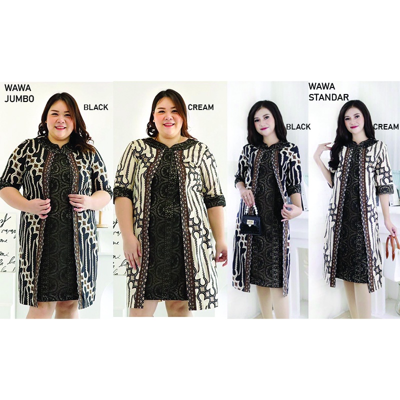 Evercloth Wawa Dress Batik Wanita Dress Wanita Batik Couple