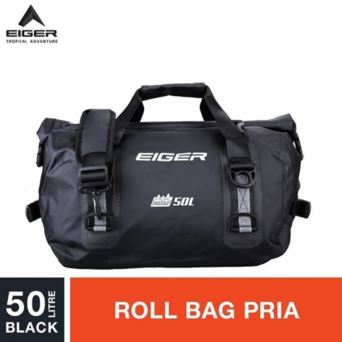 Rain Cover Tas Eiger Riding Telluride Wp Roll Carrier 50L Tas Touring Waterproof