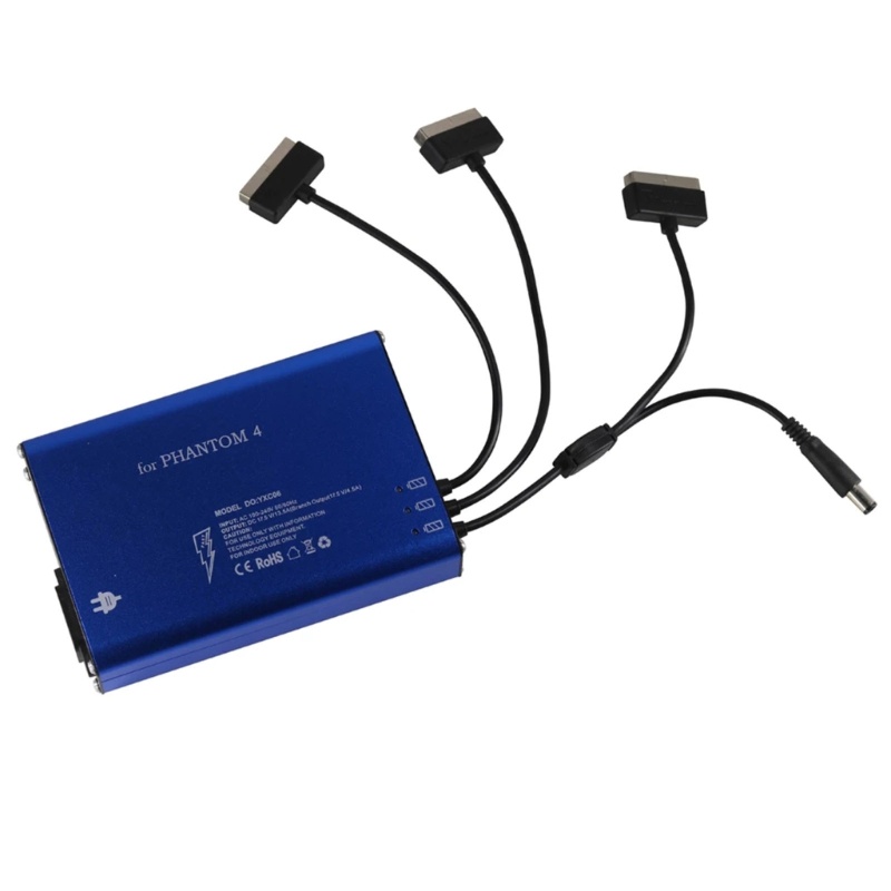 Zzz Hub Charger Baterai Paralel 4 Port Untuk Phantom 4 / 4 PRO / 4 Advanced Power Supply PHA4 V2.0