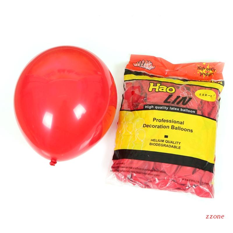 100 Pcs Ornamen Balon Natal Bahan Latex Untuk Pesta Ulang Tahun