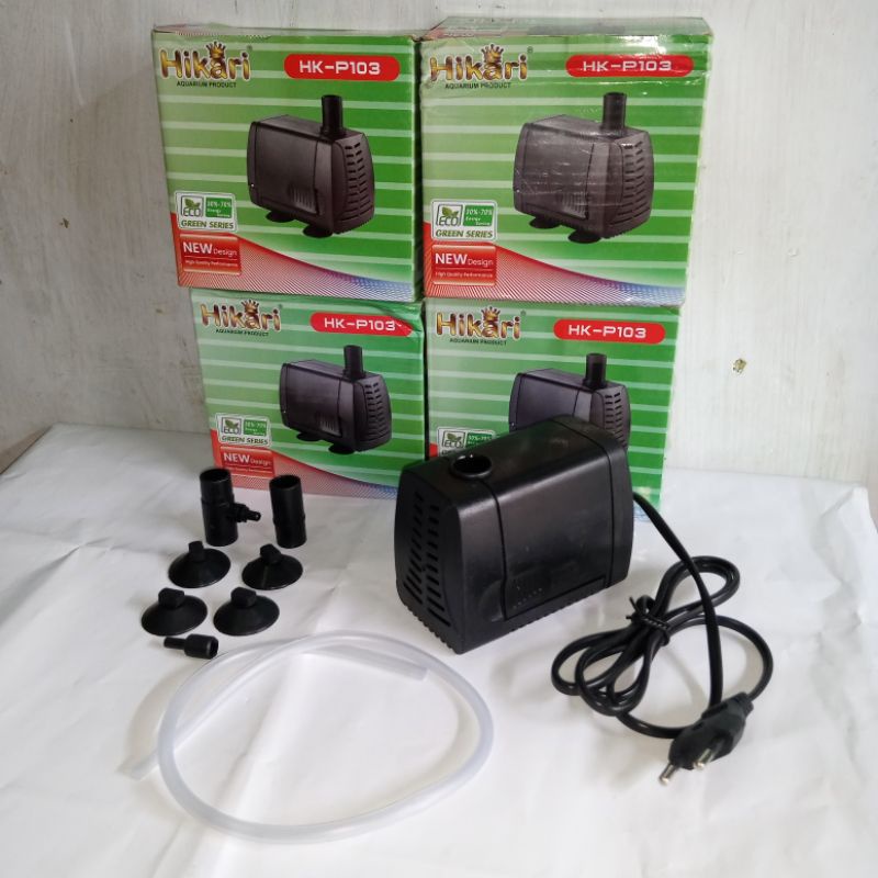 hikari mesin pompa celup aquarium low watt