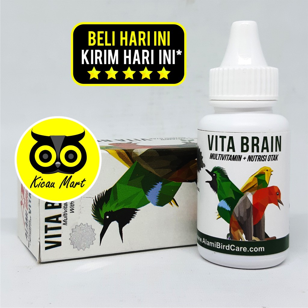 VITAMIN OBAT BURUNG VITABRAIN ALAMI BIRD CARE PENAMBAH POWER GACOR MENTAL TEMPUR LESU KATARAK VTAVBA