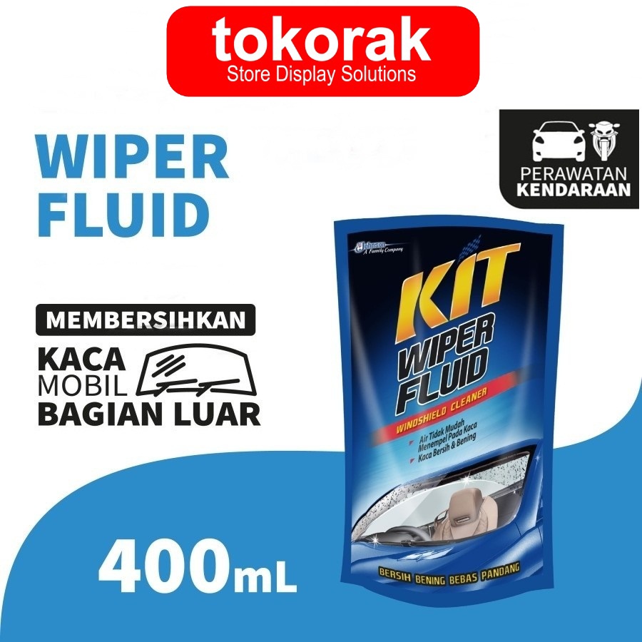 KIT WIPER FLUID REFILL POUCH 400 ML CAIRAN PEMBERSIH KACA MOBIL