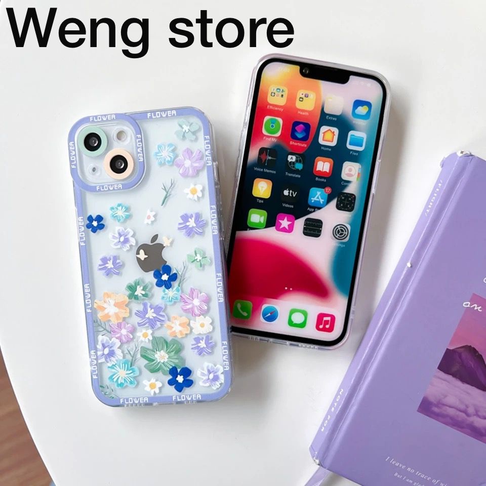 WENG Softcase Lens Bunga For Oppo Realme Vivo Xiaomi Iphone NEW