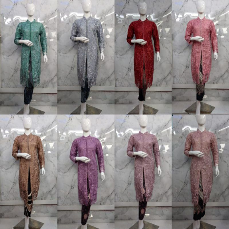 TERBARU Kebaya Tunik  2022/ Tunik Tulle/ Kebaya Modern / Kebaya tile / Kebaya Favorite / Batik Coupl