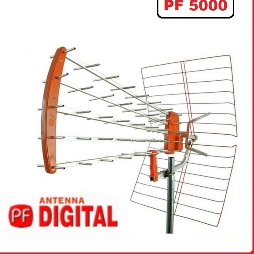 10.10 Promo Brand Antena TV Luar PF Goceng PF5000 Super High Gain UHF Super Jernih serbuuu 