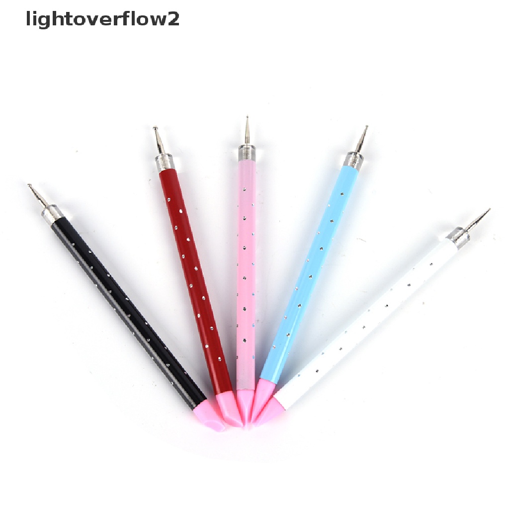 (lightoverflow2) Pensil Wax Picker Pengambil Manik-Manik Kuku Kepala Ganda