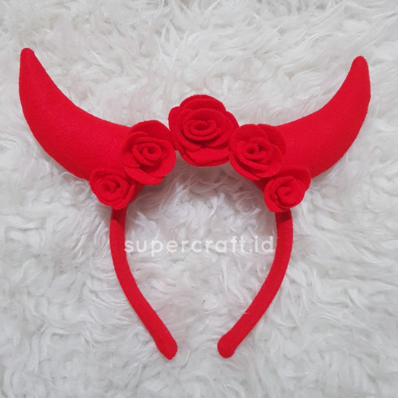 Bando Devil Merah Kostum Devil Merah Bando Halloween Bando Karakter Halloween Red Devil Cosplay Devil Cosplay Halloween Kostum Halloween