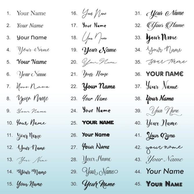 Populer- Otello - Custom Tumbler LED Suhu Rubber Grafir Nama Alpha