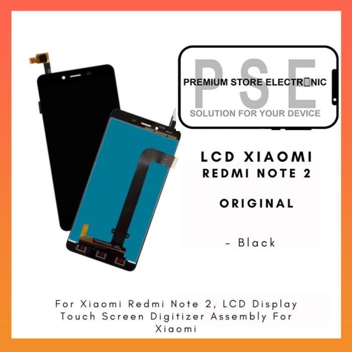 LCD Xiaomi Redmi Note 2 ORIGINAL Fullset Touchscreen Garansi