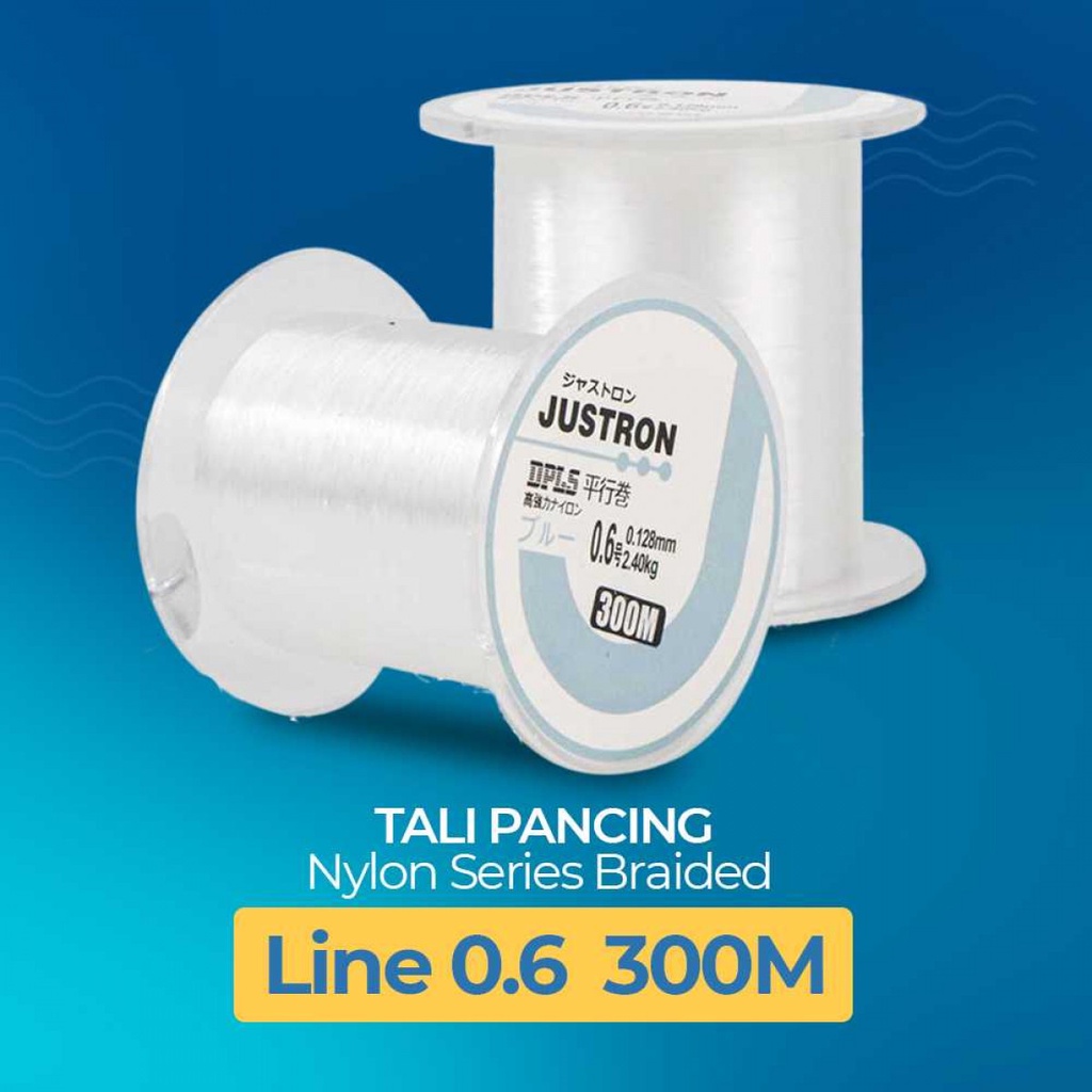 JUSTRON Senar Tali Benang Pancing Nylon Series Braided 300M DPLS